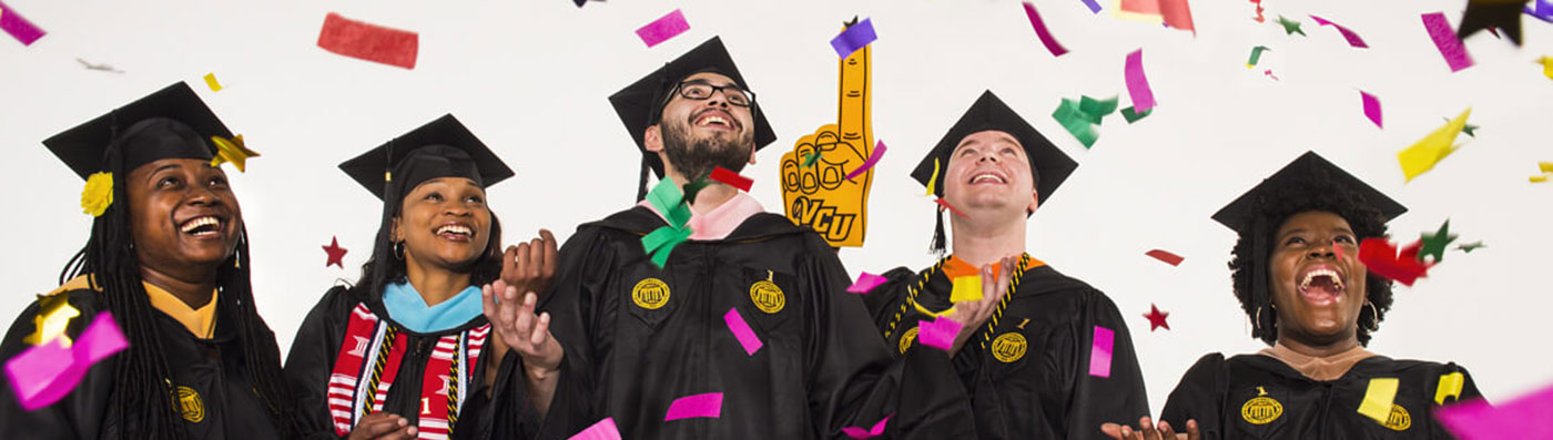 Students celebrate at graduation